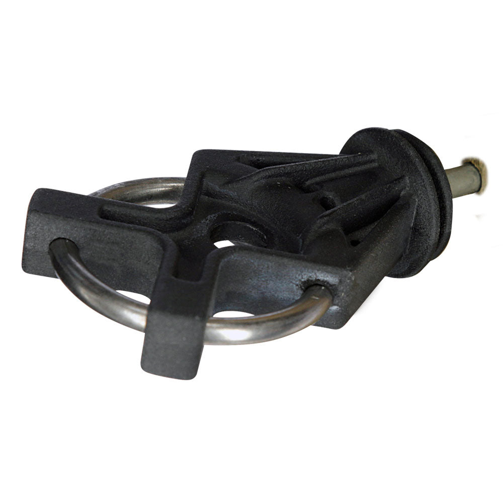 Torgriffisolator X³ für Holzpfosten, schwarz - 6 Stück/Pack