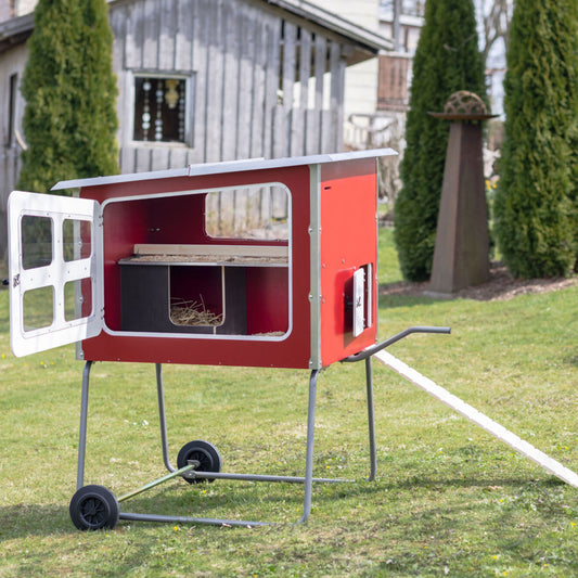 Mobile Coop Hühnerstall aus Holz