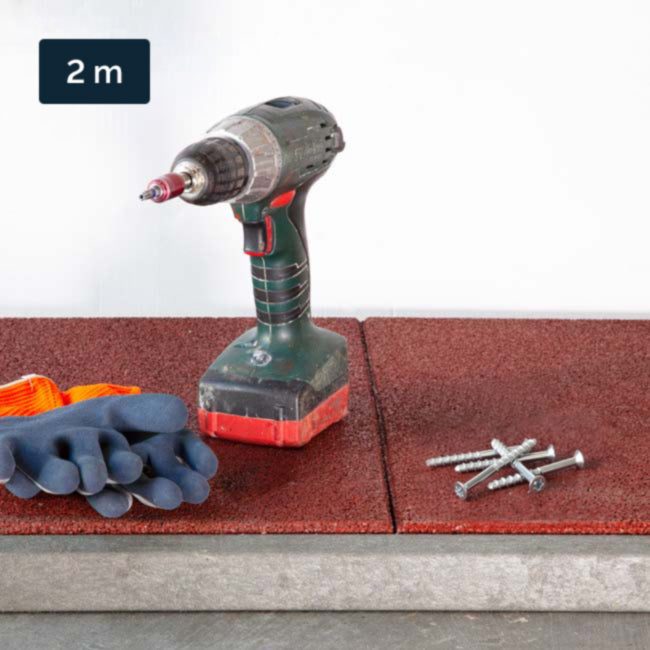 Abschlussleisten-Set für Boxenmatten 2m - 4 x 4cm