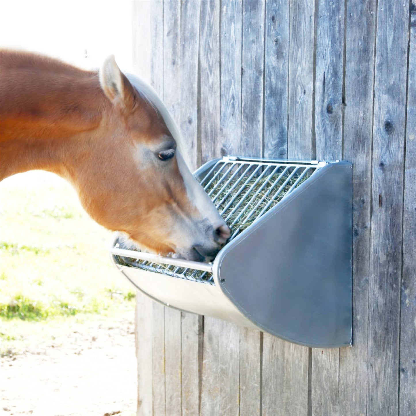 Kerbl Heuraufe mit Futterspargitter