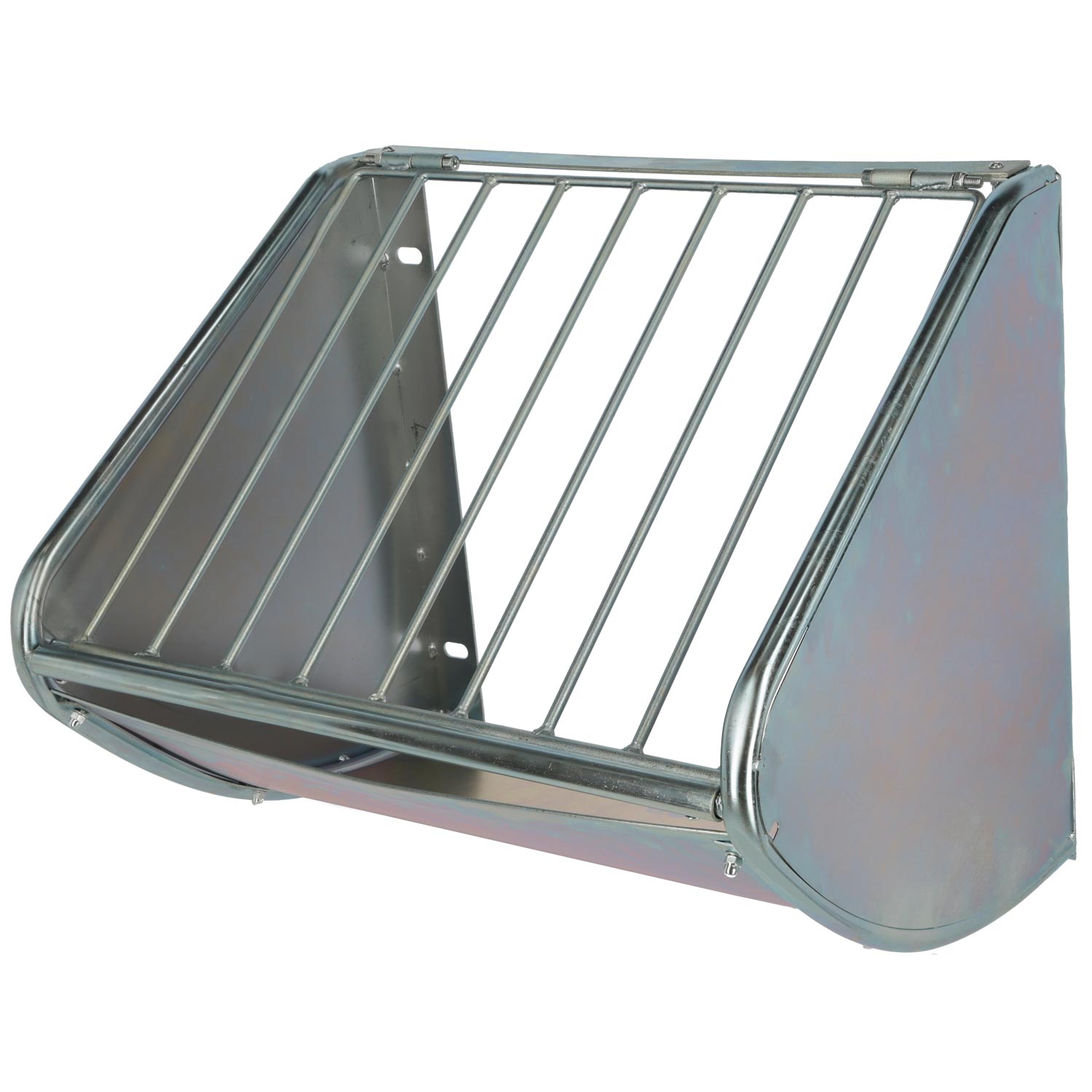 Kerbl Heuraufe mit Futterspargitter - Farbe: Silber