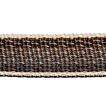 ExclusivLINE Elektro-Band 4 cm braun/weiß - 200m