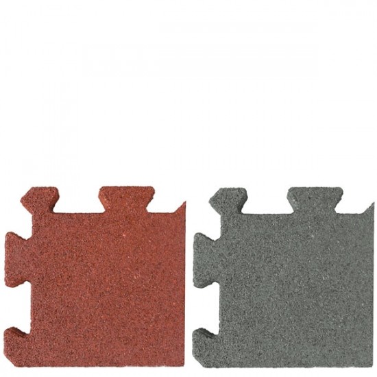 Ecke für Quadrat Stallmatten in rotbraun oder grau grau 2,5 cm 0