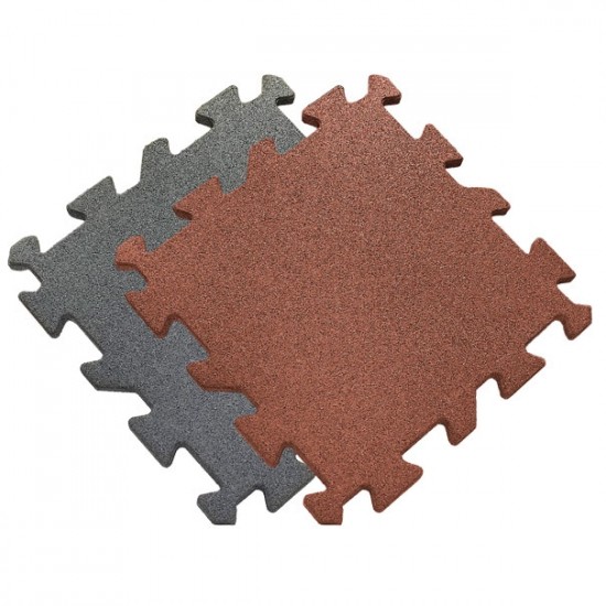 Gummi-Quadratmatte in rotbraun oder grau grau 2,5 cm 0