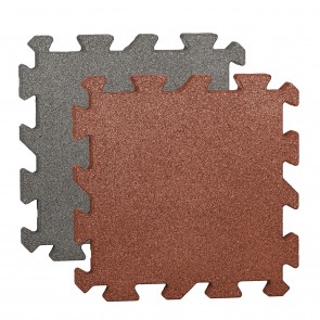 Gummi-Quadratmatte in rotbraun oder grau - fein grau 2,5 cm 0