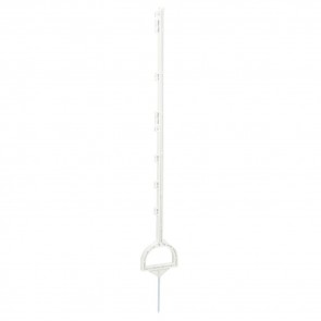 Kunststoffpfahl  mit Steigbügel 158cm, weiß 0